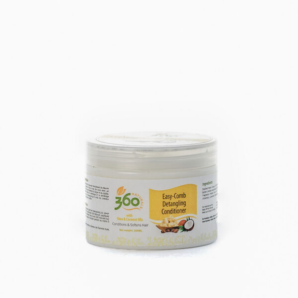 360 Naturals Easy-Comb Detangling Conditioner with Shea & Coconut Oil 300g