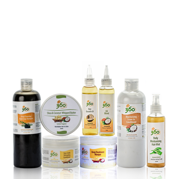 360 Naturals Growth & Treatment Set with Deep Treatment
