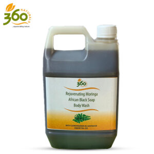 Rejuvenating Moringa Africa Black Soap Body Wash 1-5litres