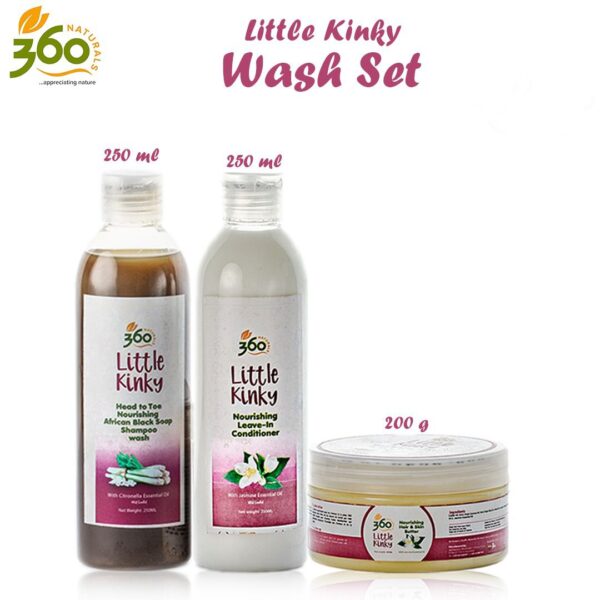 360 Naturals Little Kinky Wash Set